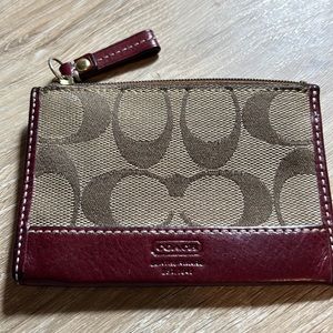 Coach key and card holder